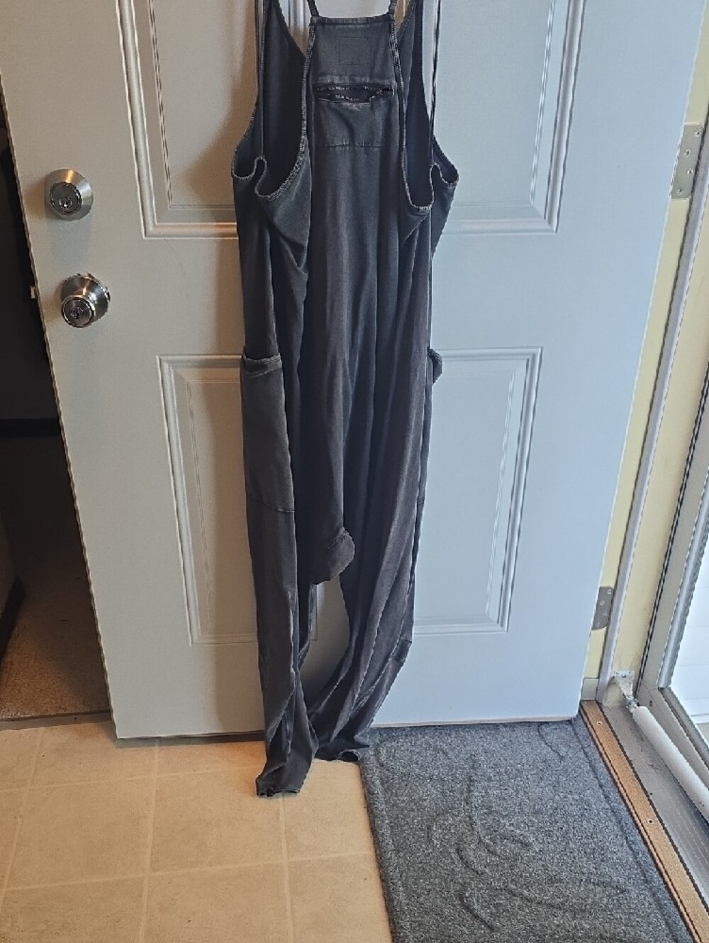 Free People Charcoal Gray Casual Loose-Fit Jumpsuit - Picture 2 of 5